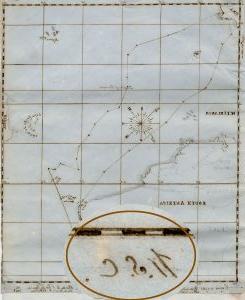 Curtis journal with map of the Paulina's route