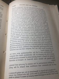 Image of a page of text from the “Report on Insanity.” The text discusses why people considered insane might not be kept at home and instead be in an institution.